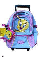 Looney Tweety Bird Backpack Rolling backpack : kid size