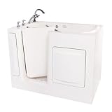 50" x 30" Jetted Escape Plus Walk In Tub Handing: Left, Color: White, Deck Extension: No