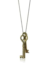 M.Cohen Handmade Designs Brass Necklace with Brass Key Charm
