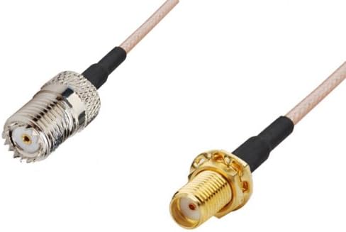 RF coaxial cable SMA female to MINI-UHF female RG316 30CM