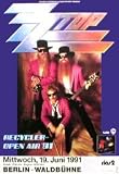 ZZ TOP Recycler Tour Berlin 19th June 1991 Music Poster