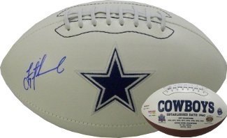 Troy Aikman Autographed/Hand Signed Dallas Cowboys Logo Football- Aikman Hologram