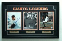 Willie Mays, Orlando Cepeda, Juan Marichal San Francisco Giants Triple Autographed 8