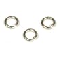 3 14K White Gold Jump Rings Chain Charm Pendant 22Ga