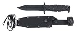  : Pilotenmesser, mit Nylon/Leder Scheide, L&auml;nge: 27 cm, Klinge: 14 cm