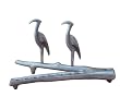 Herons Menorah by Shraga Landesman ( 10" L x 6" H )