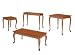 Occasional Series, Cocktail table, Beaded wood leg and accents, 1EA