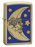 Honey Gold, BS Face-Moon, Zippo Lighter, 24444