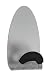 Alba Magnetic Coat Hook with Foam Pad, Metallic Gray (PMMAG)