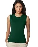 August Silk Round-Neck Sleeveless Shell