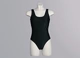 VALENCIA Basic Badeanzug, schwarz, 80%PA/20%Elasthan, - 