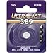 Jewelry : NABC UL-389 UltraLast Silver Oxide Watch Battery - Silver Oxide - 1.5V DCWatch Battery
