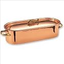 Old Dutch Solid Copper Fish Poacher with 15 1/2 Inch Stainless Steel Rack