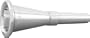 Holton Farkas Series French Horn Mouthpiece In Silver Silver Xdc