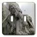 Mirmak street sculpture - baby loves milk - Light Switch Covers - double toggle switc...