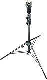 Manfrotto 3-Section Black Aluminum Senior Stand With Leveling Leg 007U