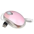 3-Button USB Optical Wide Wheel Mouse (Pink)