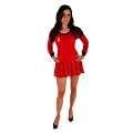 Womens Red Space Traveller Fancy Dress Costume