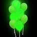Lumi - Loons Balloon Lights Green Balloons White Lights - 10 Pack