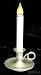 Battery Operated Candle w/Light Sensor and Metal Base
