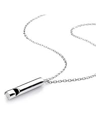 HaoShiGuang Guardians Love Sterling Silver Whistle Pendant Necklace