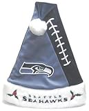 Seattle Seahawks Color Block Santa Hat (Quantity of 1)