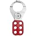 Master Lock Lockout Hasp with Vinyl Coated Handle and Locking Tabs