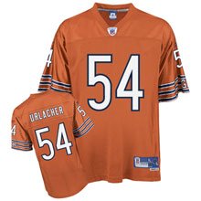Brian Urlacher Orange Reebok NFL Premier Chicago Bears Jersey - Large