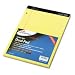 Legal Pads - Ampad Evidence Dual Narrow/Margin Ruled Pad, 8.5 x 11.75 Inches, Canary, 100 Sheets (20-246)