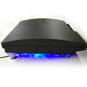 Horizontal stand with cooling fans for Sony PS3 / PS3 Slim