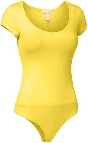 NE PEOPLE Womens Basic Short Sleeve Bodysuit 10 Color