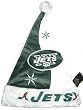 New York Jets Color Block Santa Hat - Football Sports Merchandise