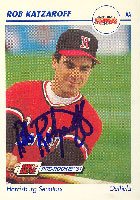 Rob Katzaroff, Harrisburg Senators - Expos Affiliate, 1991 Line Drive Pre-Rookie Autographed Card