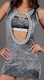 ED HARDY Womens 2 piece Tunic Tank - Brown