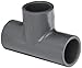 Spears 801 Series PVC Pipe Fitting, Tee, Schedule 80, 3/4