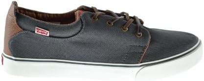 Levis Justin Men's Fashion Sneakers Charcoal/White 516251-10g (12 D(M) US)