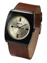 Bench gents three hand quartz analogue, date feature, light brown strap watch