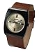 Bench gents three hand quartz analogue, date feature, light brown strap watch