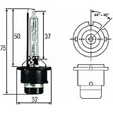 Philips D2S Xenon HID Capsule, 35W for 12V or 24V Gen III Ballasts