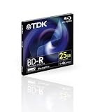 Review TDK Media  / TDK BD-R 25GB Blue Ray disc. Single layer, speed 1-4X. Pack 5