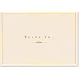Gold and Cream Thank You Notes (Stationery, Note Cards) (Note Card Series)