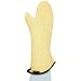 San Jamar KM17 Kevlar Fire Retardant Temperature Protection Oven Mitt, 17" Length, Gold