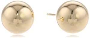 18k Yellow Gold 9mm Ball Studs