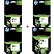 HP 920XL Four Pack Black & Colors Ink Cartridge Set (Black CD975AN, Yellow CD974AN, Cyan CD972AN, Magenta CD973AN)