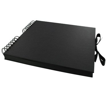 Paperchase Square Scrapbook. 100 pages. Black Kraft Design