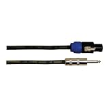 Buy CBI Speaker Cable 14 Gauge Speakon to 1 4 Inch - 10 Foot  by CBI Cables