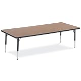 Virco 483072LO0840101 4000 Series Short Activity Table, Adjustable Legs, 72