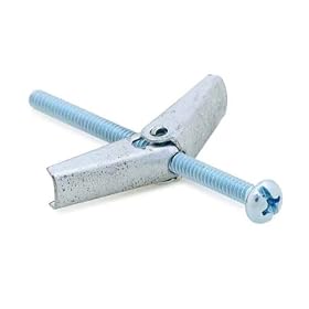 Toggle Bolt Zinc Plated Steel Round Head Combination Drive 5 16-18 X 4 Length Box of 25 (Pack of 1) by