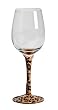Handpainted Frosted Wine Glass, Leopard Handpainted Frosted Wine Glass, Leopard