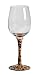 Handpainted Frosted Wine Glass, Leopard